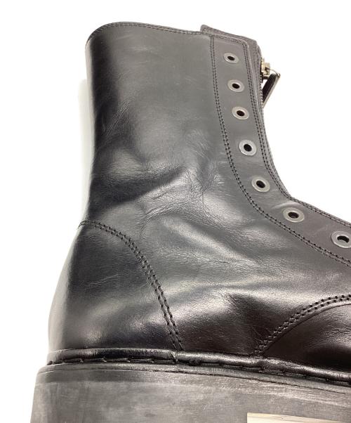 DIESEL Black Gold（ディーゼル ブラック ゴールド）DIESEL Black Gold (ディーゼル ブラック ゴールド) ジップアップブーツ ブラック サイズ:42の古着・服飾アイテム