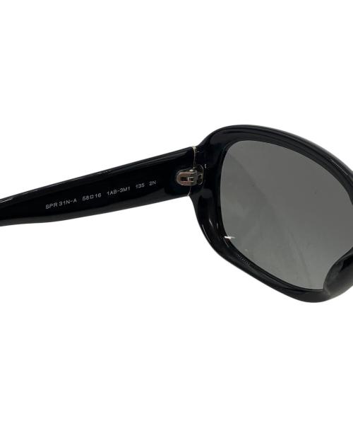 PRADA（プラダ）PRADA (プラダ) ロゴ刻印 グラデーション オーバル型 サングラス ブラック サイズ:58□16 135の古着・服飾アイテム