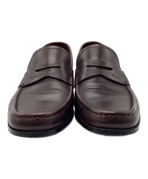 Salvatore Ferragamo（サルヴァトーレ フェラガモ）Salvatore Ferragamo (サルヴァトーレ フェラガモ) コインローファー ブラウン サイズ:7の古着・服飾アイテム