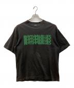 blurhms ROOTSTOCKブラームスルーツストック）の古着「Tシャツ　プリントＴシャツ」｜ブラック
