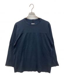 MAATEE&SONS（マーティーアンドサンズ）の古着「CAP SHOULDER L/S TEE　キャップショルダーロングスリーブ Tシャツ」｜ネイビー