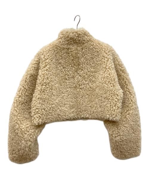 SLY（スライ）SLY (スライ) LIGHT CROP BOA ブルゾン ベージュ サイズ:FREEの古着・服飾アイテム