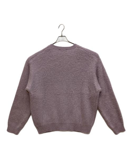 Adam et Rope（アダム エ ロペ）Adam et Rope (アダム エ ロペ) モヘアミックス オーバーサイズ クルーネックカーディガン ピンク サイズ:Mの古着・服飾アイテム