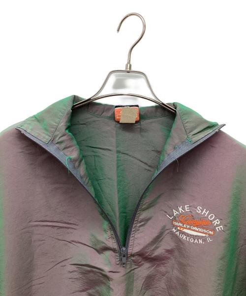 HARLEY-DAVIDSON（ハーレーダビッドソン）HARLEY-DAVIDSON (ハーレーダビッドソン) ハーフジップナイロンプルオーバー パープル サイズ:不明の古着・服飾アイテム