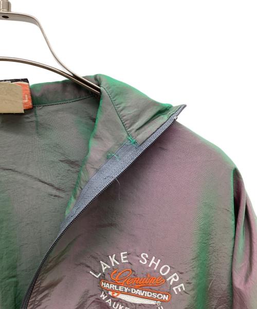 HARLEY-DAVIDSON（ハーレーダビッドソン）HARLEY-DAVIDSON (ハーレーダビッドソン) ハーフジップナイロンプルオーバー パープル サイズ:不明の古着・服飾アイテム