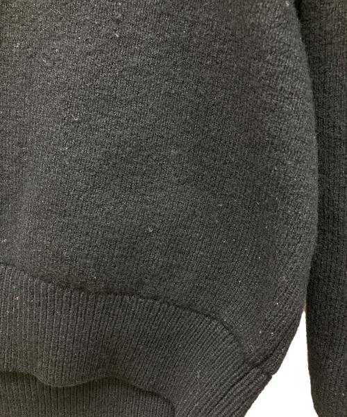 UNUSED（アンユーズド）UNUSED (アンユーズド) v-neck knit LAMPO ZIPPER　Vネックニット ブラック サイズ:1の古着・服飾アイテム