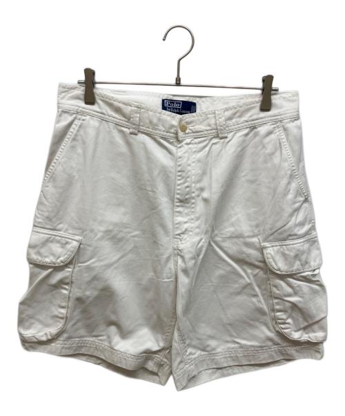 POLO RALPH LAUREN（ポロ・ラルフローレン）POLO RALPH LAUREN (ポロ・ラルフローレン) ハーフカーゴパンツ ホワイト サイズ:86cm (W34)の古着・服飾アイテム