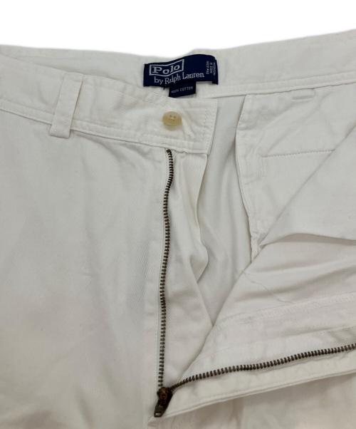 POLO RALPH LAUREN（ポロ・ラルフローレン）POLO RALPH LAUREN (ポロ・ラルフローレン) ハーフカーゴパンツ ホワイト サイズ:86cm (W34)の古着・服飾アイテム