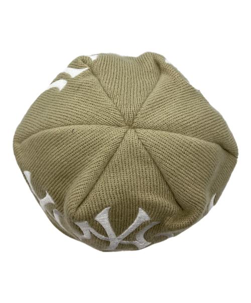 SUPREME（シュプリーム）Supreme (シュプリーム) New Era (ニューエラ) New York Yankees MLB ボックスロゴ ニット ビーニー Box Logo Beanie ベージュの古着・服飾アイテム