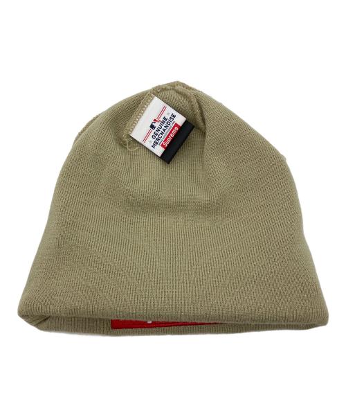 SUPREME（シュプリーム）Supreme (シュプリーム) New Era (ニューエラ) New York Yankees MLB ボックスロゴ ニット ビーニー Box Logo Beanie ベージュの古着・服飾アイテム