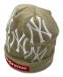 Supreme（シュプリーム）の古着「New York Yankees MLB ボックスロゴ ニット ビーニー Box Logo Beanie」｜ベージュ