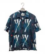 CarHarttカーハート）の古着「S/S TOM KROL FLOWERS SHIRT」｜ネイビー