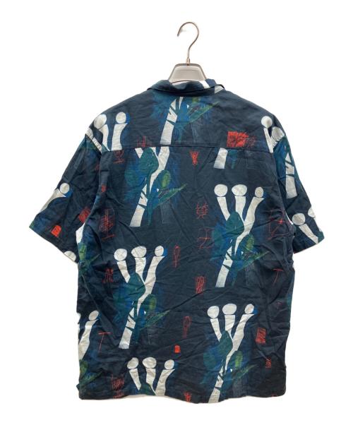 CarHartt（カーハート）CarHartt (カーハート) S/S TOM KROL FLOWERS SHIRT ネイビー サイズ:XLの古着・服飾アイテム