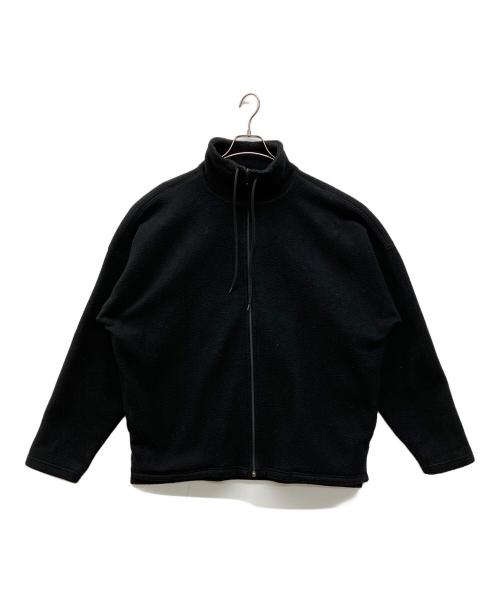 BALENCIAGA（バレンシアガ）BALENCIAGA (バレンシアガ) 18AWバックロゴ刺繍フリースブルゾン ブラック サイズ:Ｓの古着・服飾アイテム