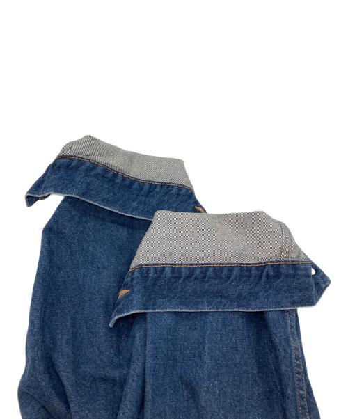 BALENCIAGA（バレンシアガ）BALENCIAGA (バレンシアガ) YOU ARE THE WORLD DENIM JACKET 　デニムジャケット インディゴ サイズ:34の古着・服飾アイテム
