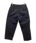 anachronorm (アナクロノーム) STANDARD TUCK WIDE TROUSERS/スタンダードタックワイドトラウザーズ　チノパン　テーパードパンツ ブラック サイズ:SIZE 81cm (W32)：8000円