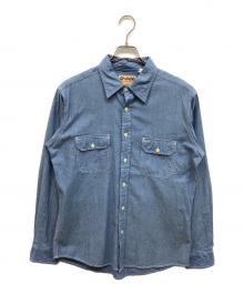 camco（カムコ）の古着「ブルーシャンブレーワークシャツ」｜ブルー
