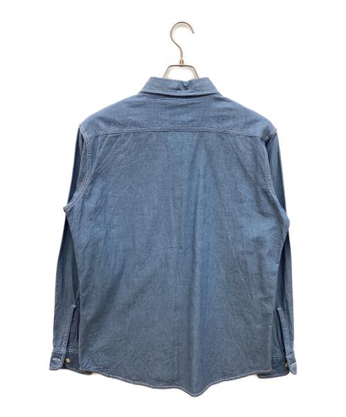 camco（カムコ）CAMCO (カムコ) ブルーシャンブレーワークシャツ ブルー サイズ:Lの古着・服飾アイテム