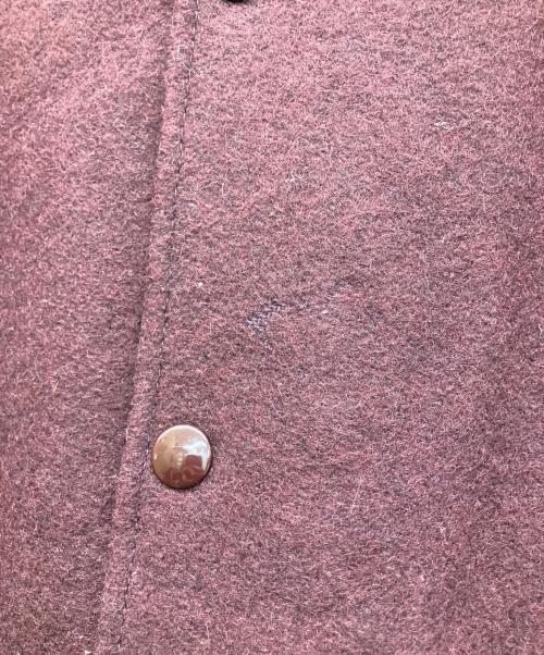 Holloway（ホロウェイ）Holloway (ホロウェイ) レザー切り替え刺繍スタジャン レッド サイズ:Lの古着・服飾アイテム