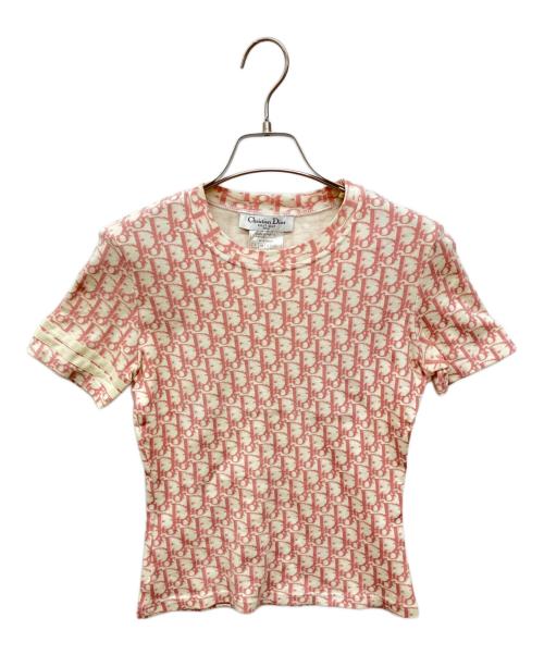 Christian Dior（クリスチャン ディオール）Christian Dior (クリスチャン ディオール) トロッターTシャツ ピンク サイズ:Ｍの古着・服飾アイテム