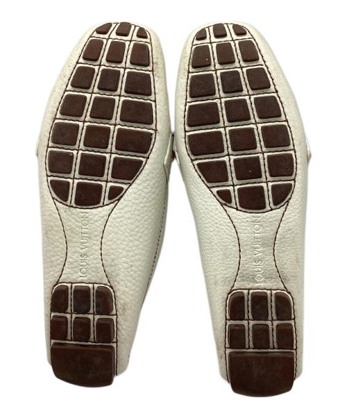 LOUIS VUITTON（ルイ ヴィトン）LOUIS VUITTON (ルイ ヴィトン) モンテカルロドライビングシューズ ホワイト サイズ:35 1/2の古着・服飾アイテム