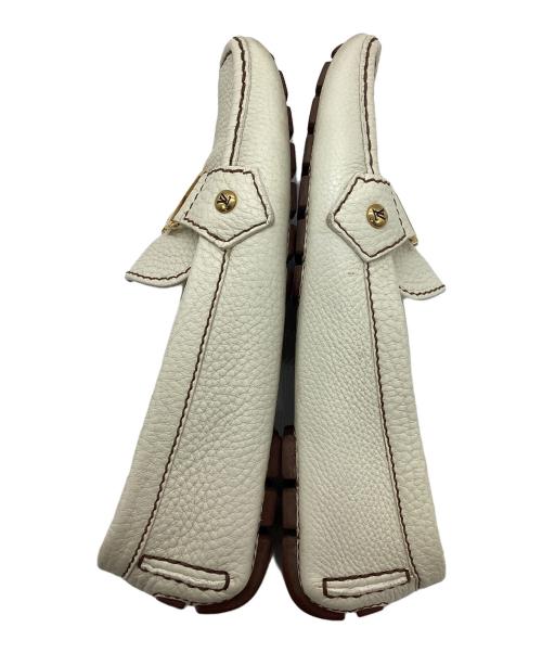 LOUIS VUITTON（ルイ ヴィトン）LOUIS VUITTON (ルイ ヴィトン) モンテカルロドライビングシューズ ホワイト サイズ:35 1/2の古着・服飾アイテム