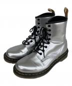 Dr.Martensドクターマーチン）の古着「メタリック 8ホールブーツ」｜シルバー