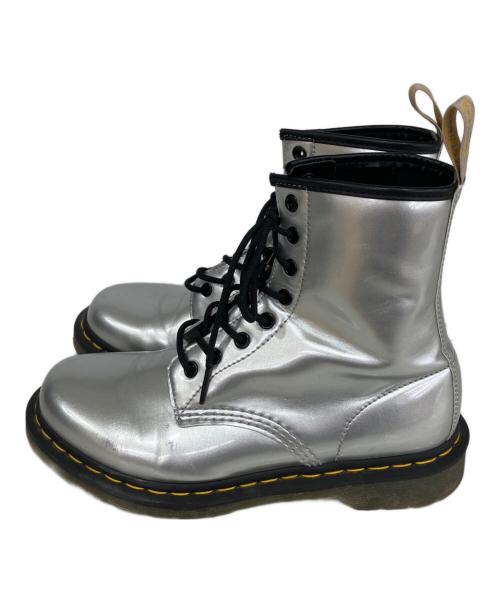 Dr.Martens（ドクターマーチン）Dr.Martens (ドクターマーチン) メタリック 8ホールブーツ シルバー サイズ:EU 41の古着・服飾アイテム