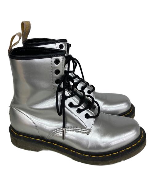 Dr.Martens（ドクターマーチン）Dr.Martens (ドクターマーチン) メタリック 8ホールブーツ シルバー サイズ:EU 41の古着・服飾アイテム