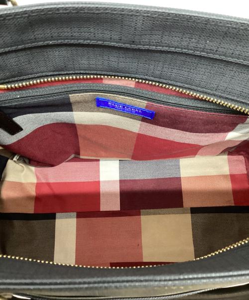 BLACK LABEL CRESTBRIDGE（ブラックレーベル クレストブリッジ）BLACK LABEL CRESTBRIDGE (ブラックレーベル クレストブリッジ) 2WAYトートバッグ ブラックの古着・服飾アイテム