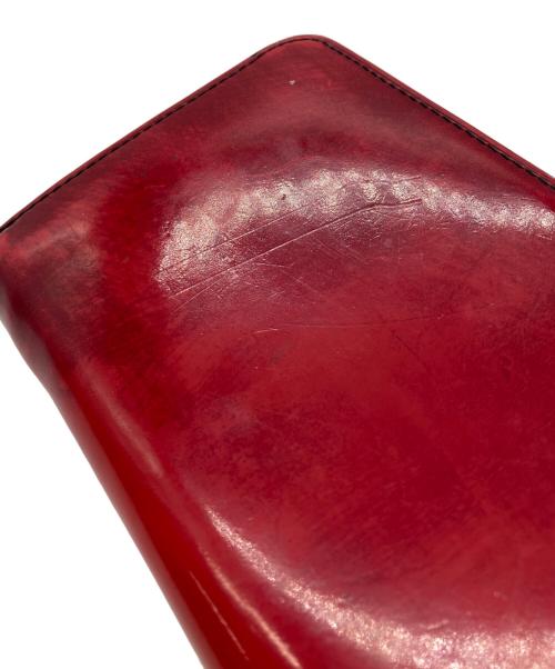 LANVIN en Bleu（ランバンオンブルー）LANVIN en Bleu (ランバンオンブルー) 長財布 ラウンドファスナー レッドの古着・服飾アイテム