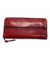 LANVIN en Bleu（ランバンオンブルー）の古着「長財布 ラウンドファスナー」｜レッド