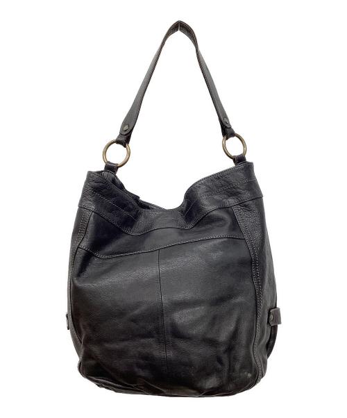 BURBERRY BLUE LABEL（バーバリーロンドンブルーレーベル）BURBERRY BLUE LABEL (バーバリーロンドンブルーレーベル) レザーワンショルダーバッグ ブラックの古着・服飾アイテム