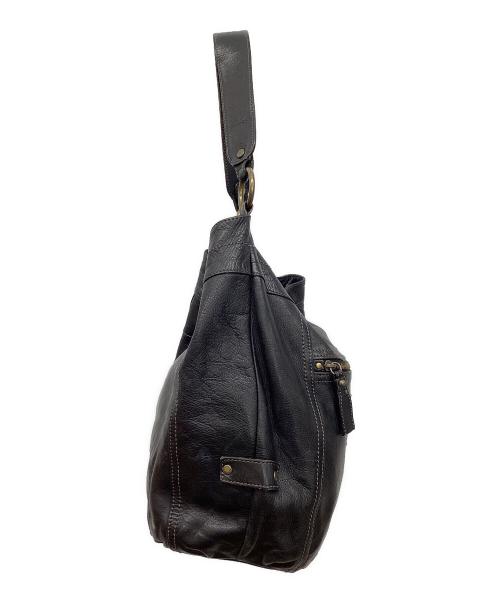 BURBERRY BLUE LABEL（バーバリーロンドンブルーレーベル）BURBERRY BLUE LABEL (バーバリーロンドンブルーレーベル) レザーワンショルダーバッグ ブラックの古着・服飾アイテム