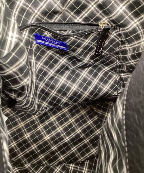 BURBERRY BLUE LABEL（バーバリーロンドンブルーレーベル）BURBERRY BLUE LABEL (バーバリーロンドンブルーレーベル) レザーワンショルダーバッグ ブラックの古着・服飾アイテム