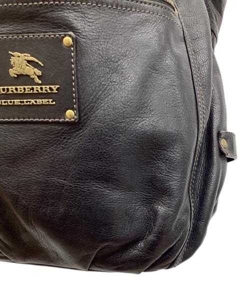BURBERRY BLUE LABEL（バーバリーロンドンブルーレーベル）BURBERRY BLUE LABEL (バーバリーロンドンブルーレーベル) レザーワンショルダーバッグ ブラックの古着・服飾アイテム