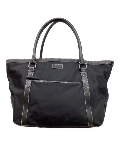 BURBERRY BLUE LABEL（バーバリーロンドンブルーレーベル）BURBERRY BLUE LABEL (バーバリーロンドンブルーレーベル) ホースロゴトートバッグ ブラックの古着・服飾アイテム