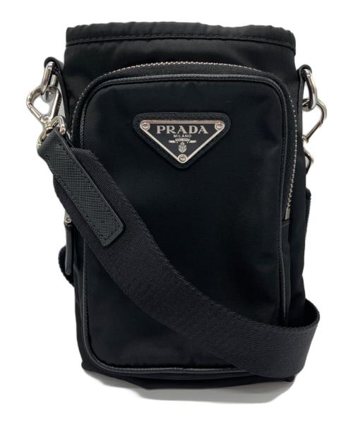 PRADA（プラダ）PRADA (プラダ) Re-Nylon スマートフォンケース ブラックの古着・服飾アイテム