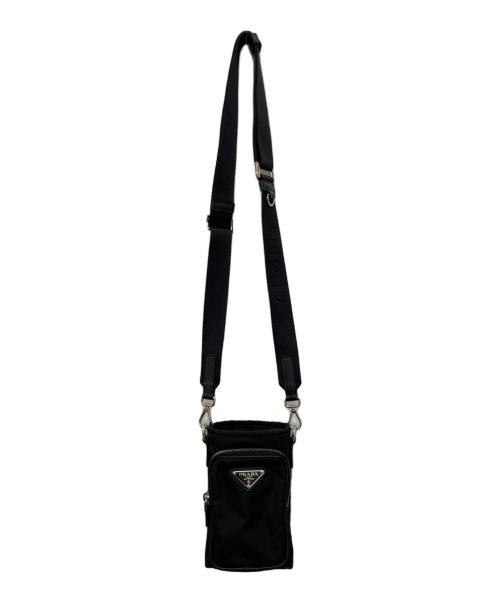 PRADA（プラダ）PRADA (プラダ) Re-Nylon スマートフォンケース ブラックの古着・服飾アイテム
