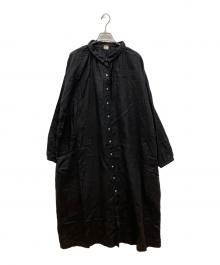 08MAB（ゼロハチマブ）の古着「リネンシャツワンピース」｜ブラック