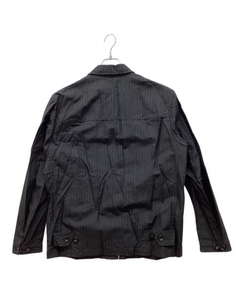 COMME des GARCONS HOMME（コムデギャルソン オム）COMME des GARCONS HOMME (コムデギャルソン オム) シワ加工ストライプジャケット ブラック サイズ:Ｓの古着・服飾アイテム