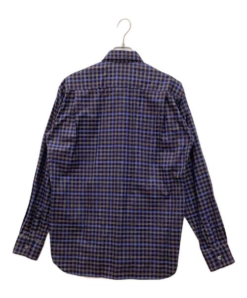 COMME des GARCONS SHIRT（コムデギャルソンシャツ）COMME des GARCONS SHIRT (コムデギャルソンシャツ) パッチワークチェックシャツ ネイビー サイズ:XSの古着・服飾アイテム