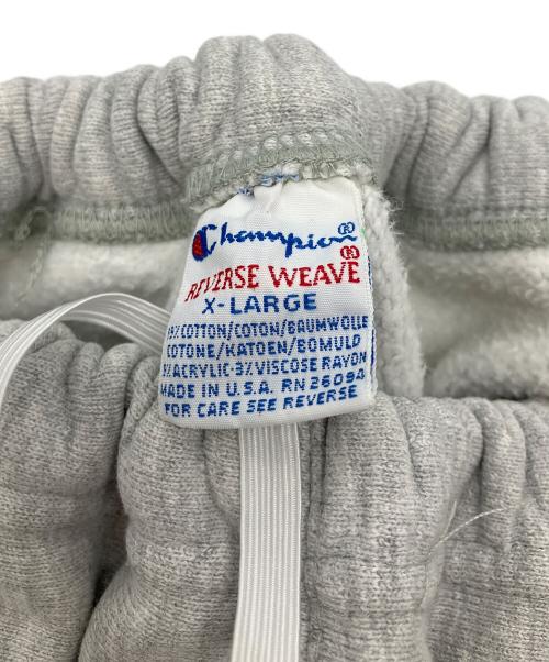Champion REVERSE WEAVE（チャンピオン リバース ウィーブ）Champion REVERSE WEAVE (チャンピオン リバース ウィーブ) 90's刺繍タグ リバースウィーブスウェットパンツ ライトグレー サイズ:XLの古着・服飾アイテム