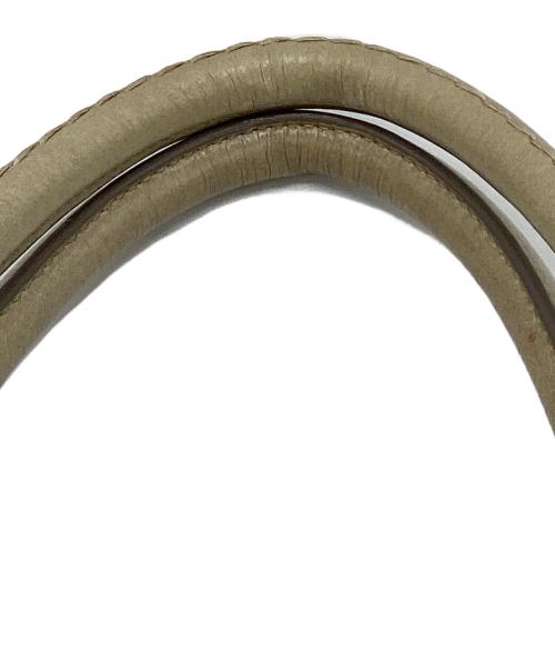 PRADA（プラダ）PRADA (プラダ) 2WAYトートバッグ VITELLO SHINE  ベージュ(POMICE)の古着・服飾アイテム