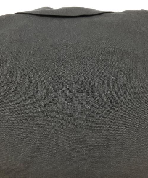 Dulcamara（ドゥルカマラ）Dulcamara (ドゥルカマラ) 和紙リネンBIGポケットブルゾン　リネンブレンドジャケット ブラックの古着・服飾アイテム