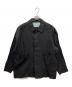 Dulcamara（ドゥルカマラ）の古着「和紙リネンBIGポケットブルゾン　リネンブレンドジャケット」｜ブラック