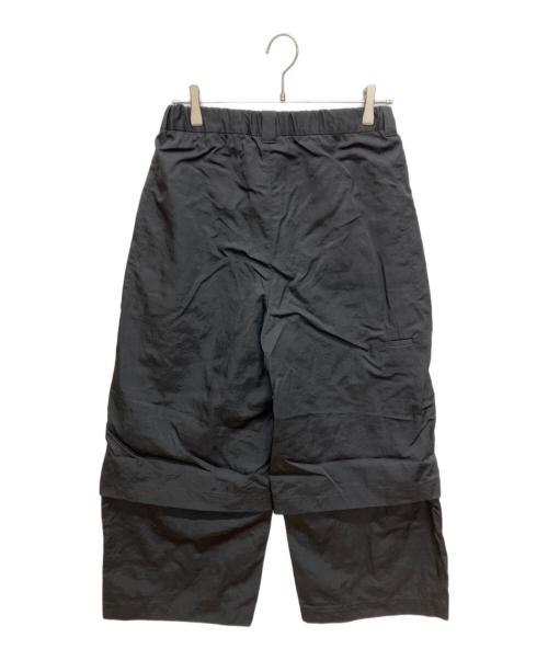 Dulcamara（ドゥルカマラ）Dulcamara (ドゥルカマラ) ヴィンテージナイロン2WAYルーズパンツ ブラックの古着・服飾アイテム