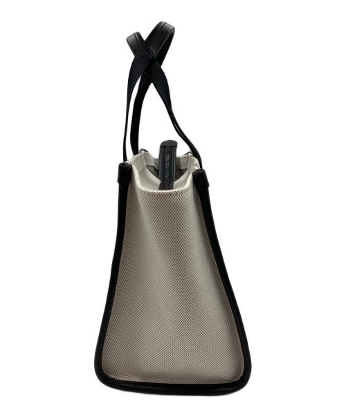 Kate Spade（ケイトスペード）Kate Spade (ケイトスペード) キップ キャンバス スモール トート ブラック×ベージュの古着・服飾アイテム