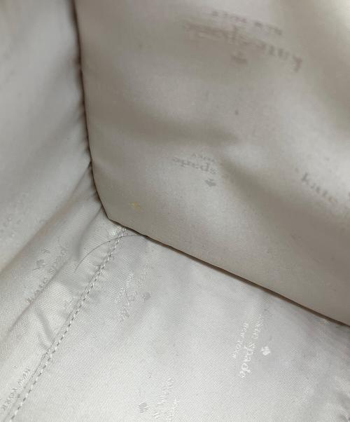 Kate Spade（ケイトスペード）Kate Spade (ケイトスペード) キップ キャンバス スモール トート ブラック×ベージュの古着・服飾アイテム