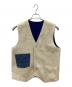 SUNSEA（サンシー）の古着「リバーシブル ジレ ベスト」｜ベージュ